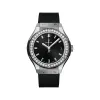宇舶/Hublot 经典融合系列 33MM 缎面及抛光钛金属 石英机芯 女表 581.NX.1470.RX.1104