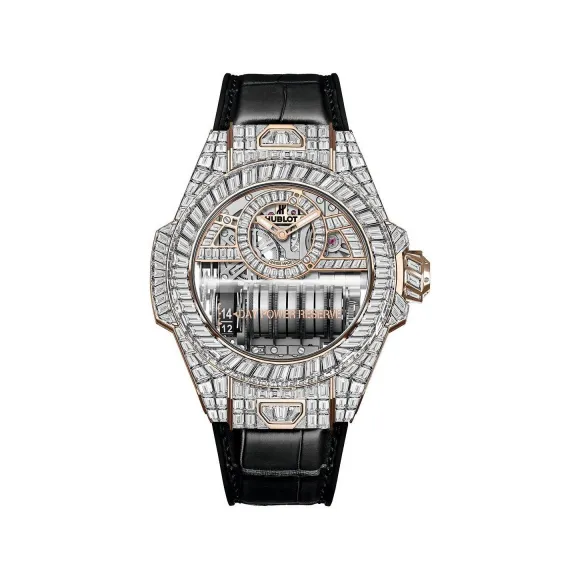 宇舶/Hublot big-bang系列 45MM 宝石、玫瑰金 手动机械机芯 男表 911.OX.9010.LR.9904