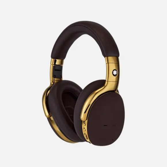 Montblanc Montblanc Mb Over Ear Headphones Brown Headphones